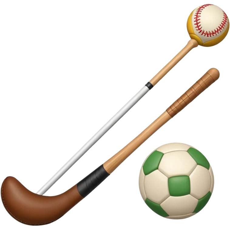 Hurley and sliotar as in what's used for the Irish sport  emoji