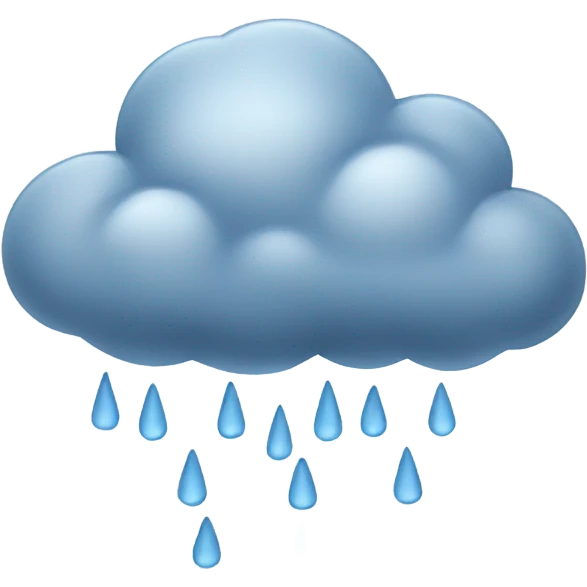Rain cloud emoji