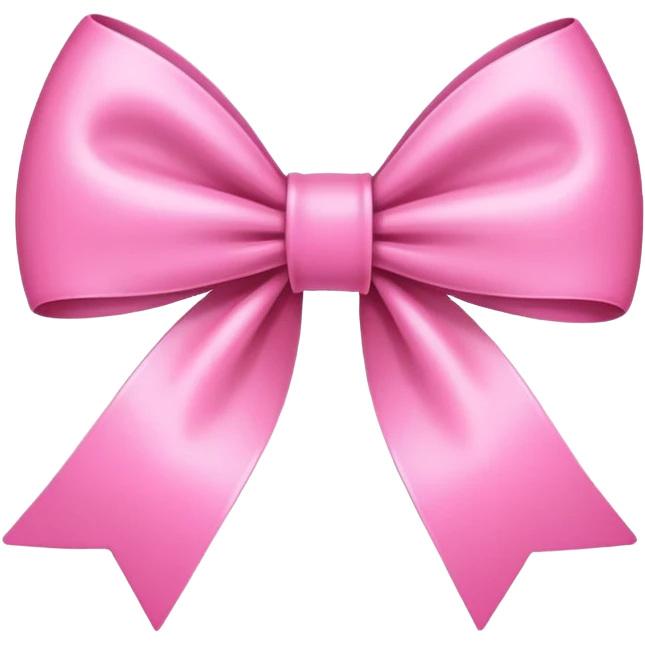 Pink bow  emoji