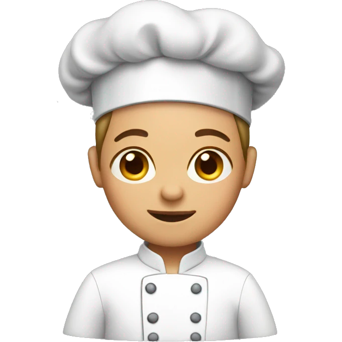 Chef with short hair emoji