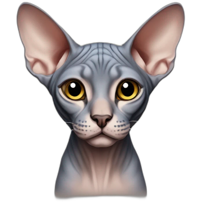 Sphynx maquillé emoji
