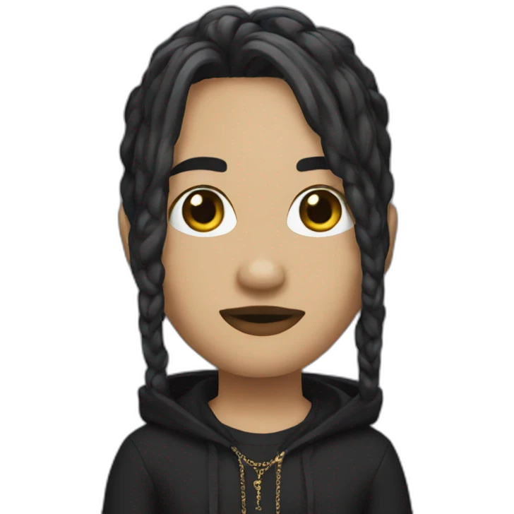Hello litty gothic emoji