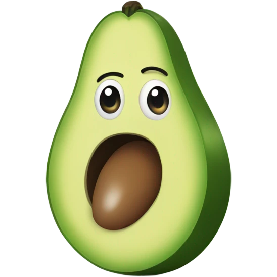avocado waving hand emoji