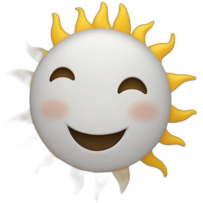 a photo of a happy sun emoji