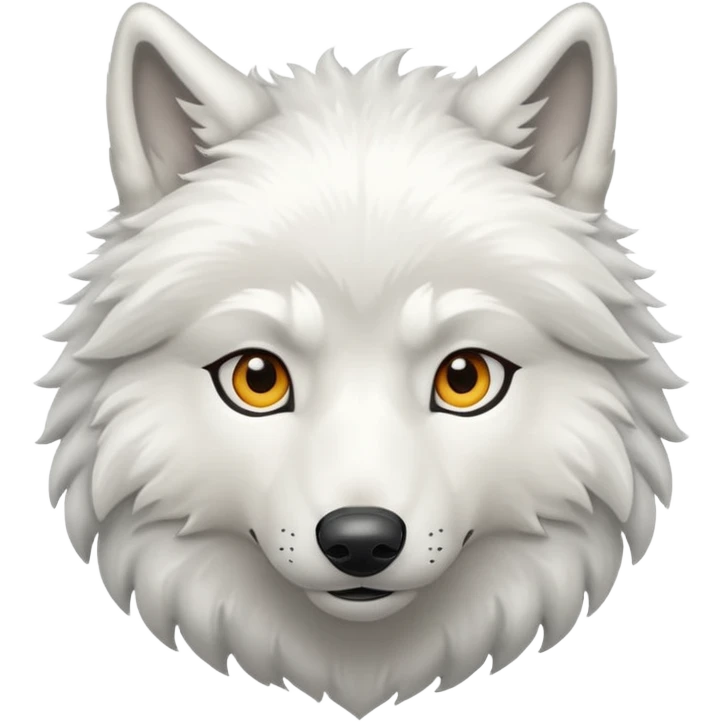 Beyaz kurt emoji