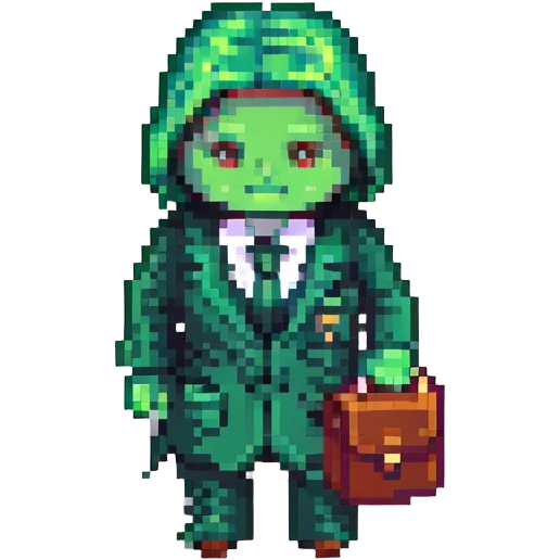 lawyer with green form emoji