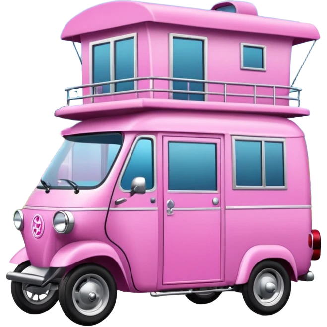 Ultra hotrod Haunted Barbie dream house Caravan motorbike tuk tuk  emoji