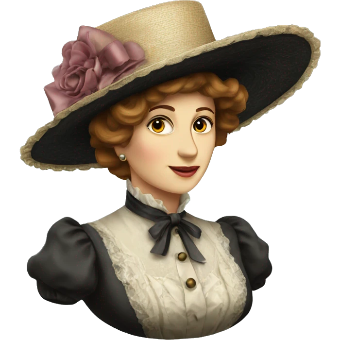 A big elegant victorian Woman’s hat emoji