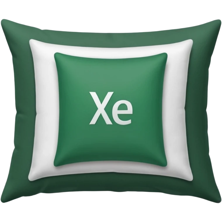 excel spreadsheet on a pillow emoji