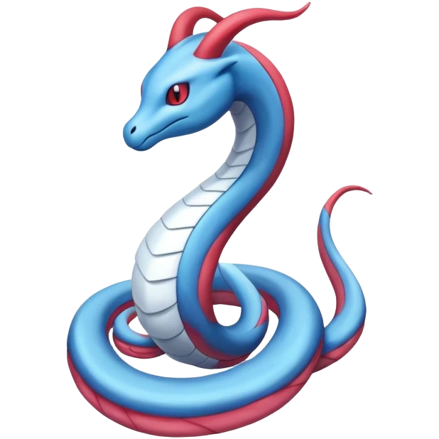 Milotic-Dragonair-Fakémon-hybrid-creature (full body)  emoji