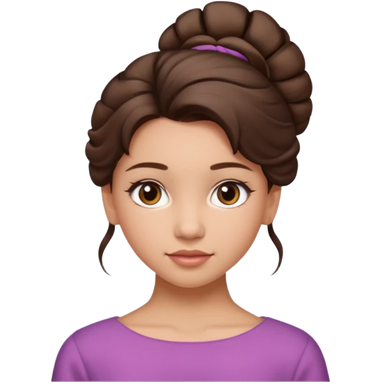 Cinematic Realistic Workout Girl Portrait, depicted with lifelike skin texture, subtle rosy undertones, and soft natural lighting that enhances the gentle contours of her face. Her intricately detailed brunete hair is elegantly styled in an updo, emoji