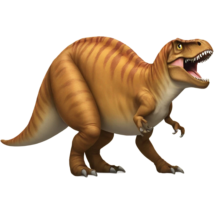 T. rex with cat emoji