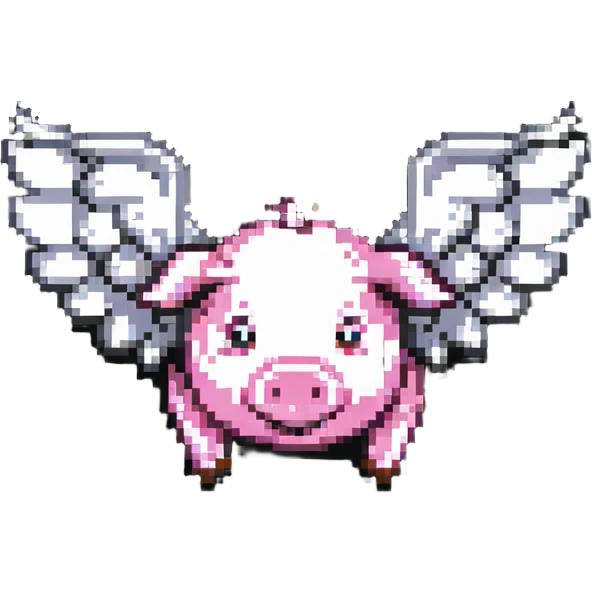 flying pig with wings emoji