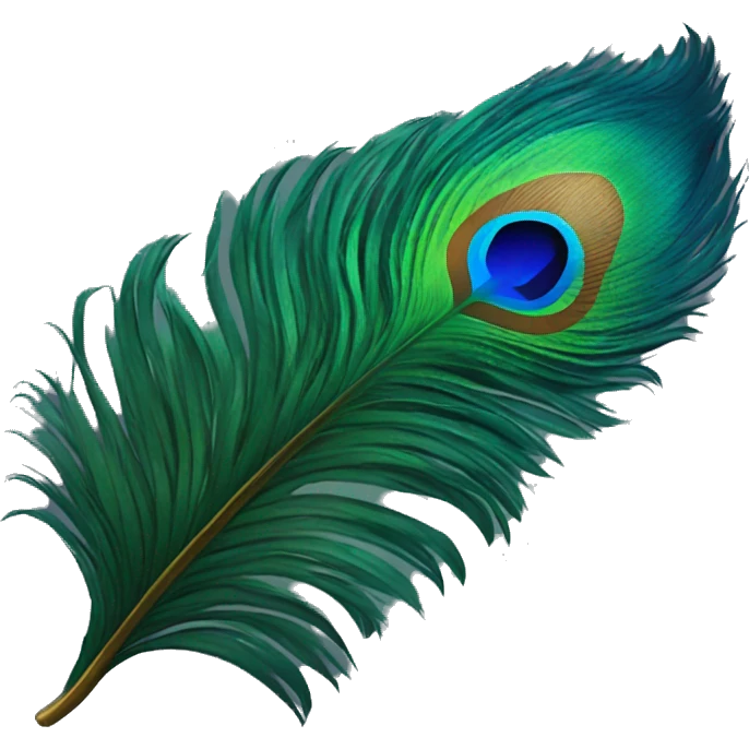 peacock feather emoji