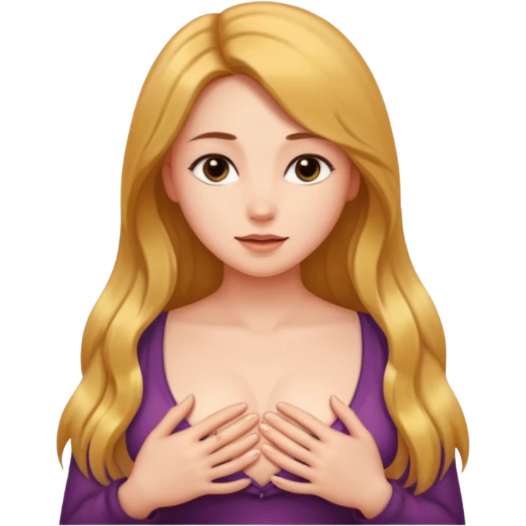 Голая девушка трогают сиськами emoji