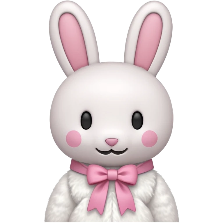 miffy with pink ribbons on ears emoji