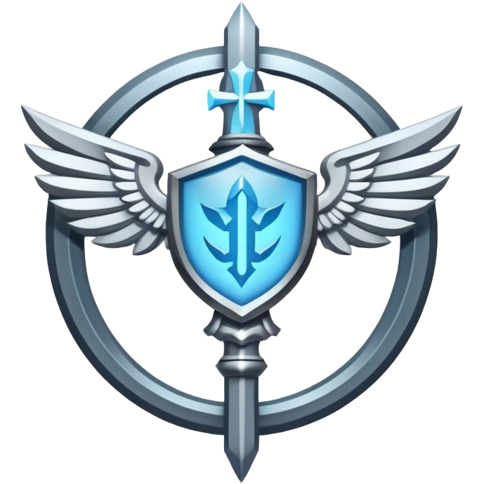 dominus' emblem with a touch of light blue emoji