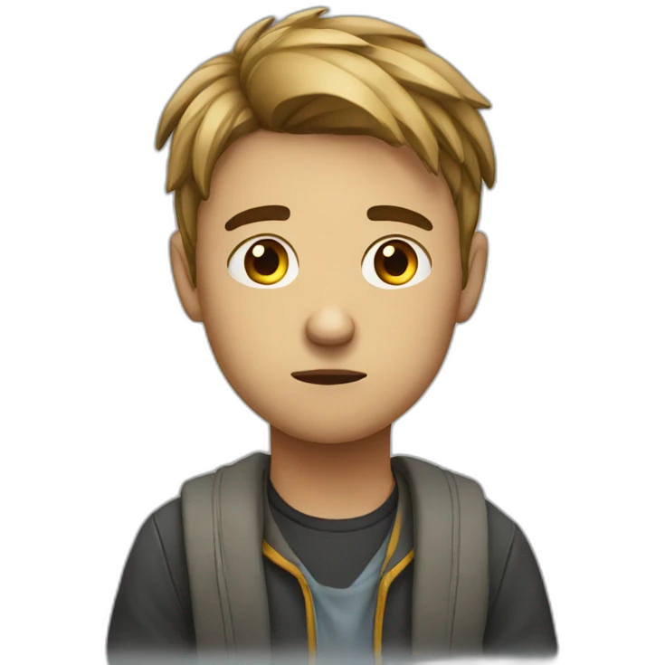 Sad student emoji
