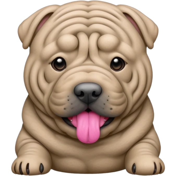 Grey Shar Pei emoji