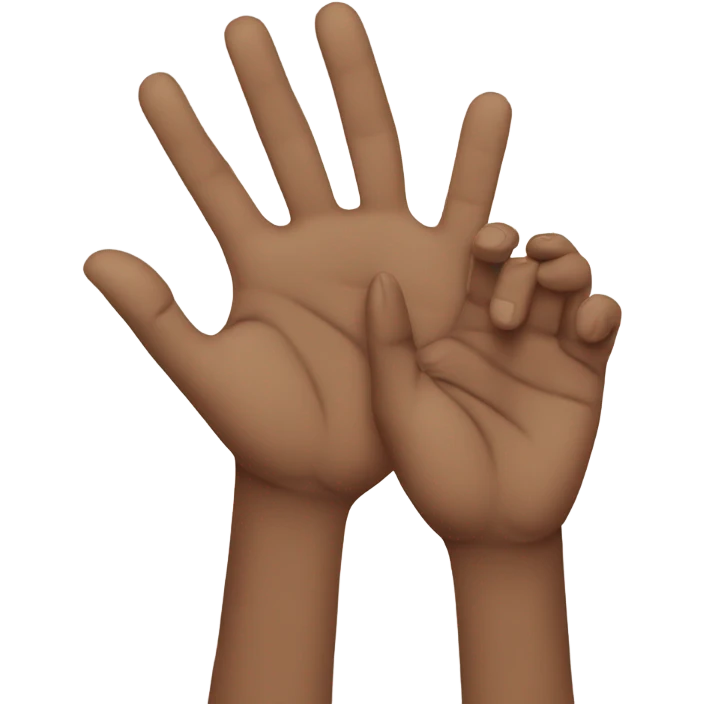 “More” in American Sign Language hands  emoji
