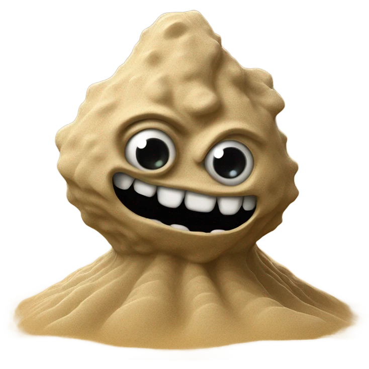 Clayface sand creature  emoji