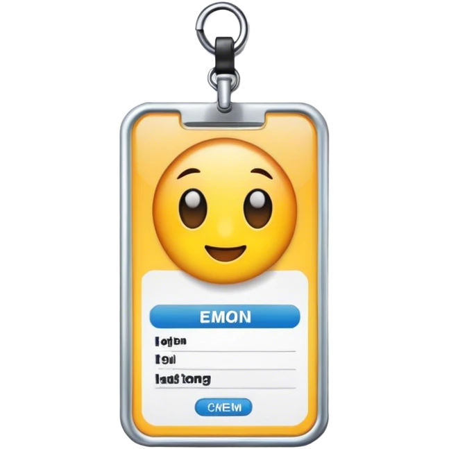 ID badge emoji