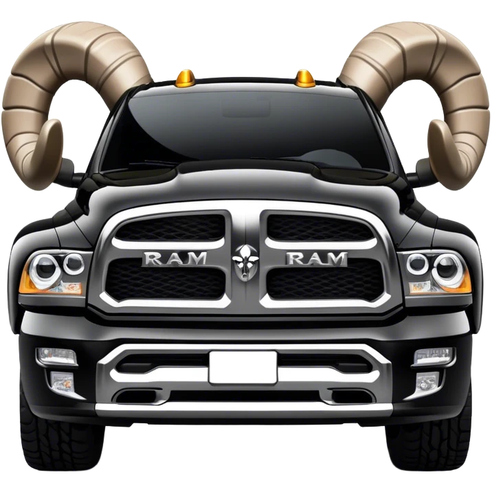 Black ram truck emoji