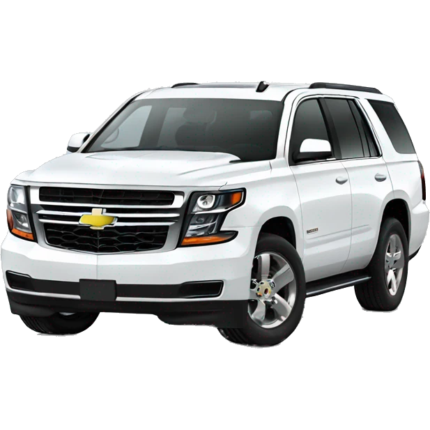 2017, white Chevy Tahoe emoji