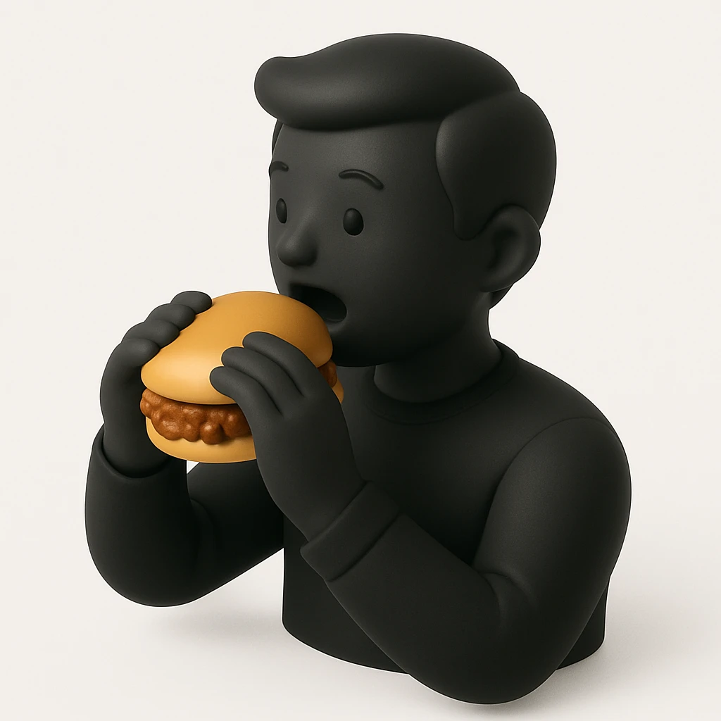person eating sloppy joe emoji