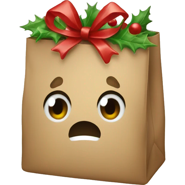 Christmas bag emoji