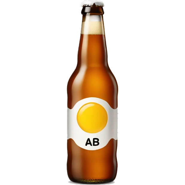Ab bottle of a beer emoji