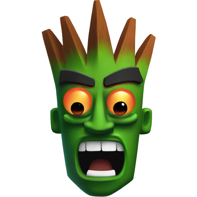 aku-aku crash bandicoot emoji