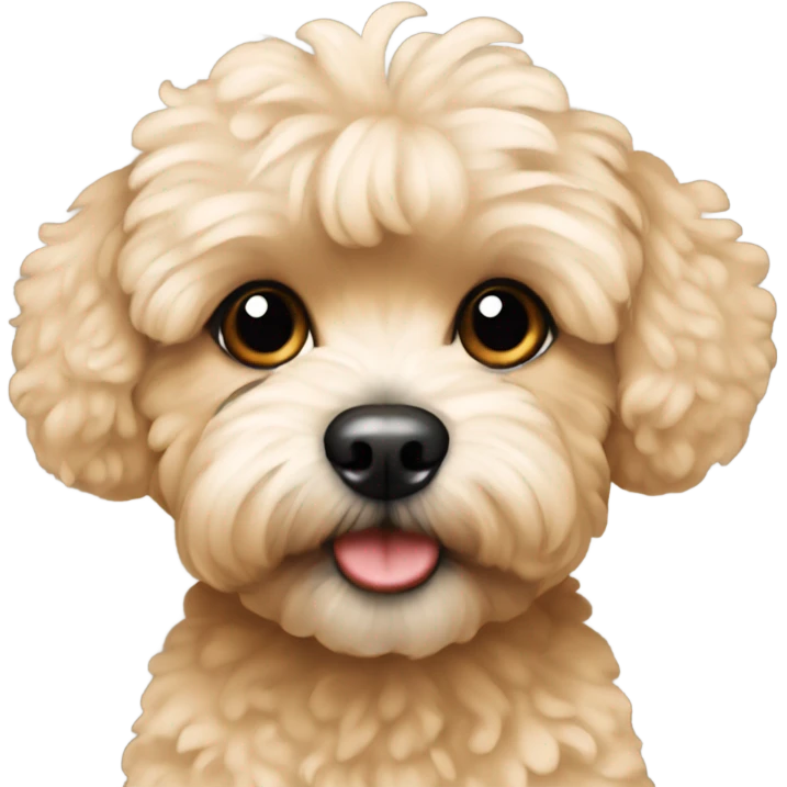Black and tan maltipoo emoji