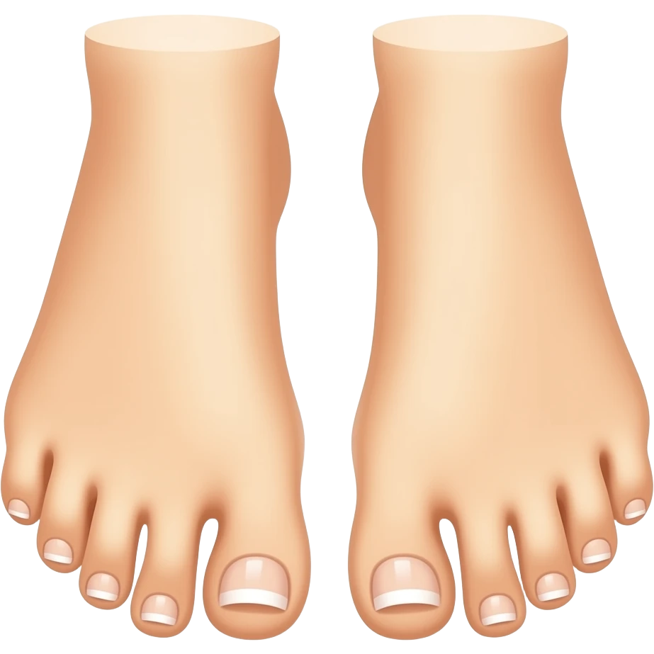 Feet french pedicure emoji
