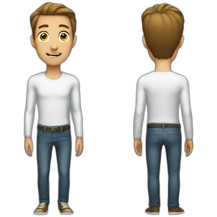 skinny men emoji