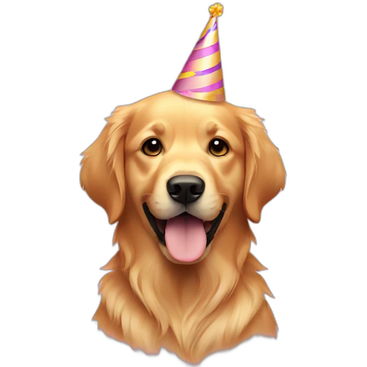 Golden Retriever Birthday  emoji