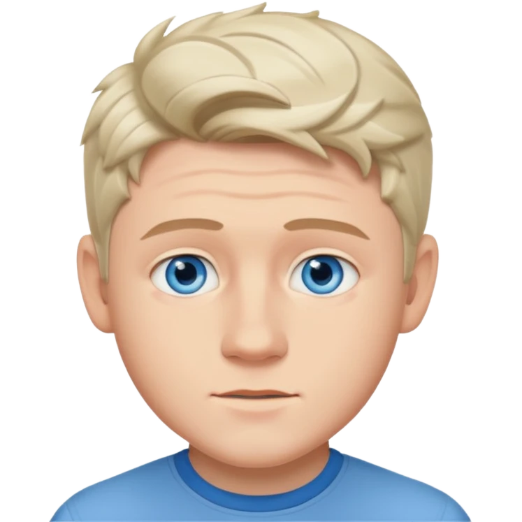 Niall Horan with blue eyes emoji