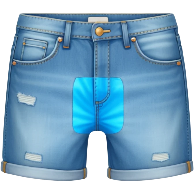 jean shorts back emoji