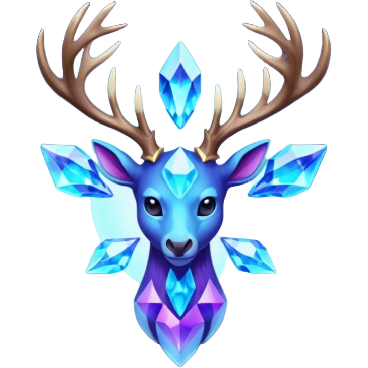 Pokemon legendary cian and purple crystal xerneas emoji