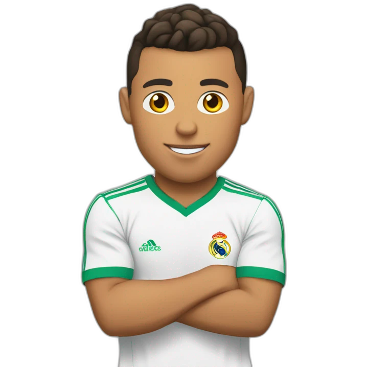 Ronaldo avec un poulet emoji
