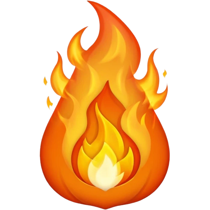 As un fuego de lado  emoji