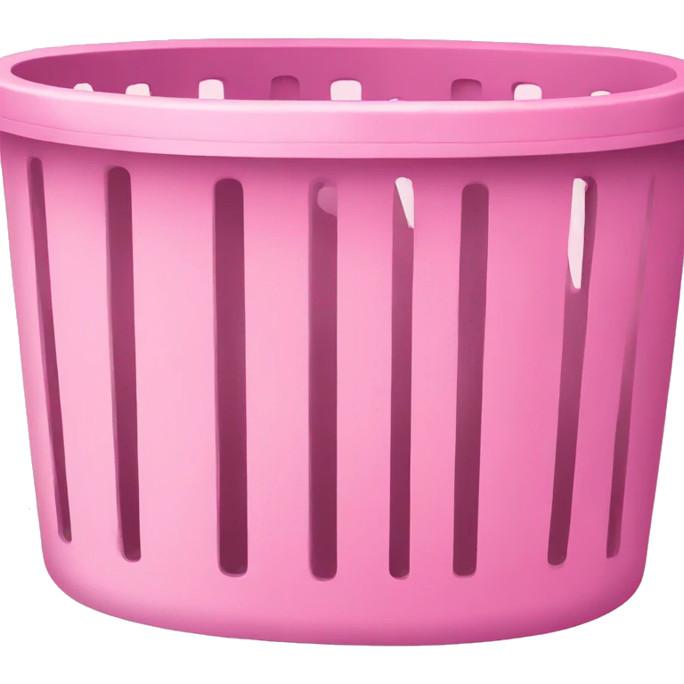 Pink laundry basket emoji