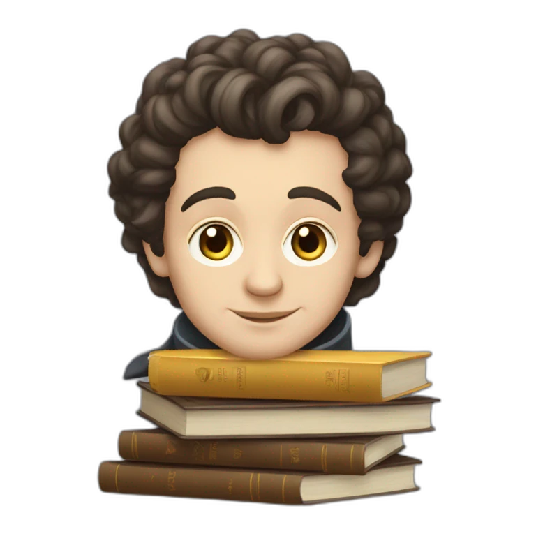 pushkin and books emoji