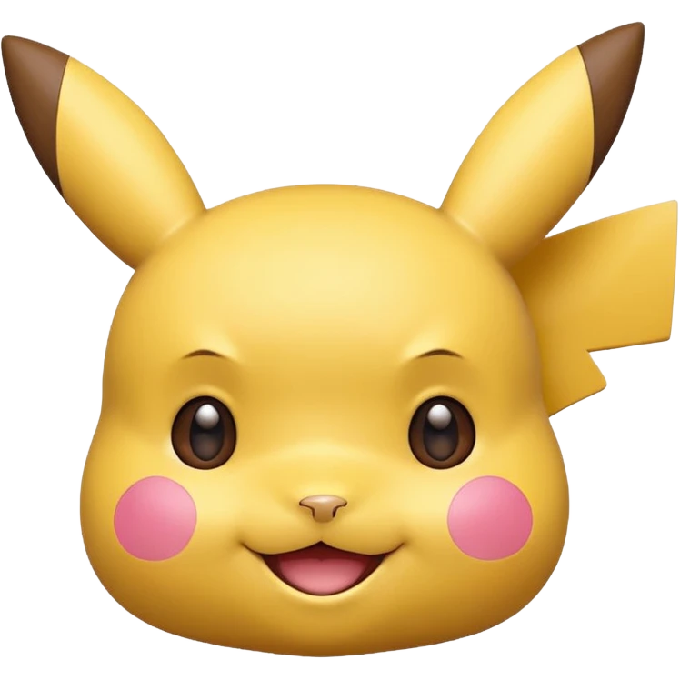 Pikachu version ios avec que la tête plus mignon emoji