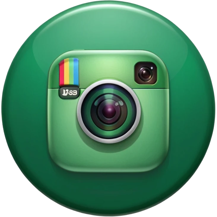 Instagram green verified logo emoji