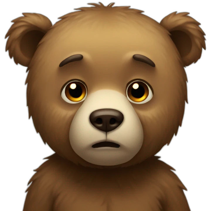 sad bear  emoji