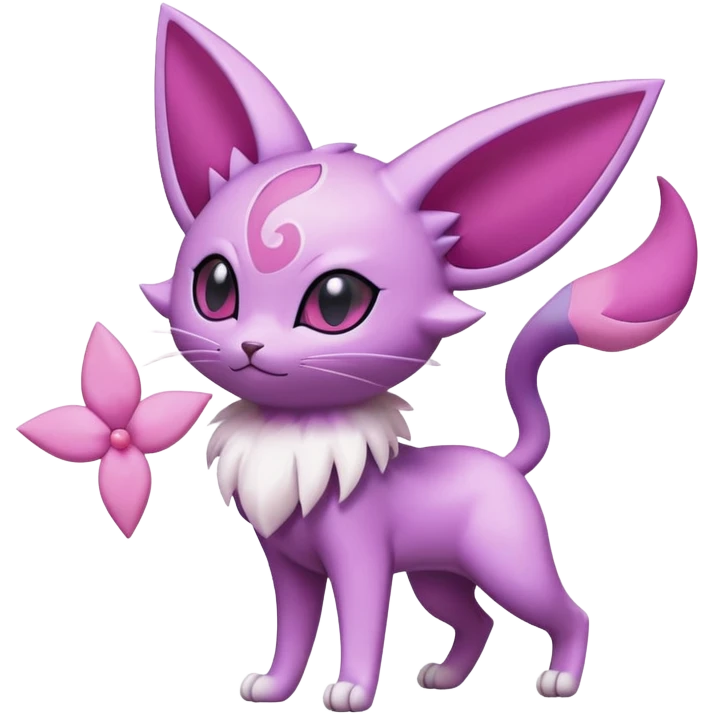 Glameow-Espeon-Skitty-Pokémon-Fakémon-hybrid-creature (full body) emoji