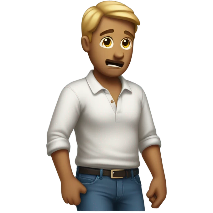 Guy with back pain emoji