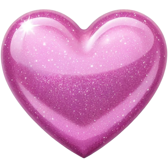 Cuore rosa con brillantini  emoji