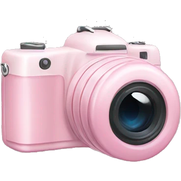 light pink digital camera emoji